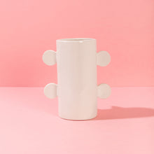 Load image into Gallery viewer, Double Face with Orange & Blue Ears / Ceramic Vase