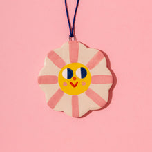 Load image into Gallery viewer, Pink Flower Ornaments / Hanging Ceramics Ornaments