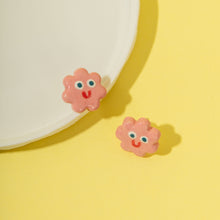 Load image into Gallery viewer, Little Flowers - Handmade Ceramic Stud Earrings
