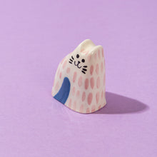 Load image into Gallery viewer, Pinky, the Tiny Cat - Handmade Ceramic Piece