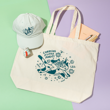 Load image into Gallery viewer, Happy Cat Cap // Light Mint & Teal