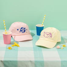 Load image into Gallery viewer, Magic Lemon Cap // Light Yellow & Purple