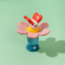 Load image into Gallery viewer, Mara & Flia, the Flower and the Butterfly - Handmade Ceramic Piece
