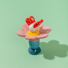 Load image into Gallery viewer, Mara & Flia, the Flower and the Butterfly - Handmade Ceramic Piece
