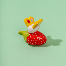 Load image into Gallery viewer, Seli & the Strawberry - Handmade Ceramic Piece