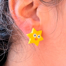 Load image into Gallery viewer, Little Stars - Handmade Ceramic Stud Earrings