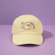 Load image into Gallery viewer, Magic Lemon Cap // Light Yellow &amp; Purple

