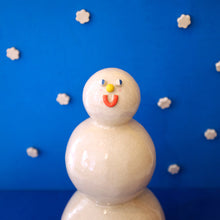 Load image into Gallery viewer, Snowman / Ceramic Sculpture
