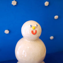 Load image into Gallery viewer, Snowman / Ceramic Sculpture
