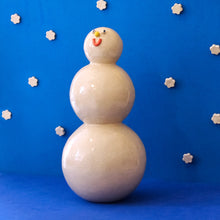 Load image into Gallery viewer, Snowman / Ceramic Sculpture
