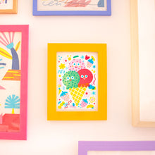 Load image into Gallery viewer, Triple Trouble // A5 Risograph
