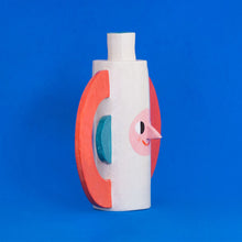 Load image into Gallery viewer, Fati / Bottle with Red and Teal Handles
