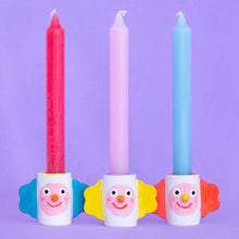 Load image into Gallery viewer, Little Clown Red / Ceramic Candle Holder

