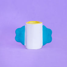 Load image into Gallery viewer, Little Clown Teal / Ceramic Candle Holder
