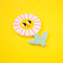 Load image into Gallery viewer, Flower Yellow /  Hanging Ceramics Ornaments
