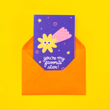 Load image into Gallery viewer, You're My Favorite Star // A6 Greeting Card
