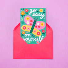 Load image into Gallery viewer, Go Easy On Yourself // A6 Greeting Card
