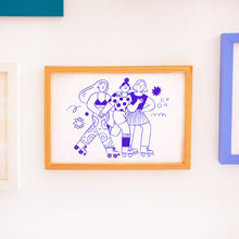 Load image into Gallery viewer, Roller Skater Girls // A5 Risograph
