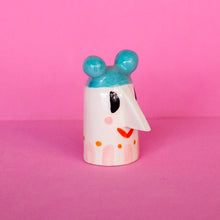 Load image into Gallery viewer, Rosalina, Nosy People - Handmade Ceramic Sculpture

