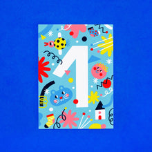 Load image into Gallery viewer, Birthday Card // Number 1
