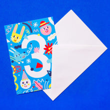 Load image into Gallery viewer, Birthday Card // Number 3
