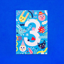 Load image into Gallery viewer, Birthday Card // Number 3
