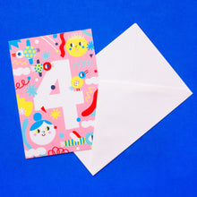 Load image into Gallery viewer, Birthday Card // Number 4

