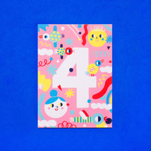 Load image into Gallery viewer, Birthday Card // Number 4
