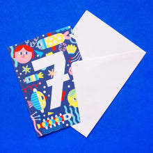 Load image into Gallery viewer, Birthday Card // Number 7
