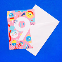Load image into Gallery viewer, Birthday Card // Number 9
