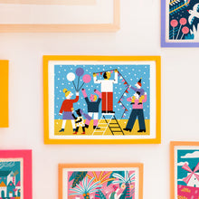 Load image into Gallery viewer, Family Party // A4 Digital Print
