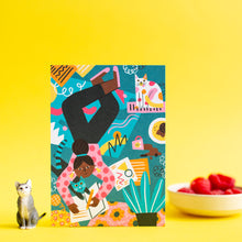 Load image into Gallery viewer, Girl with Cats // A6 Postcard
