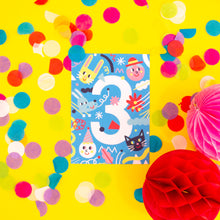 Load image into Gallery viewer, Birthday Card // Number 3
