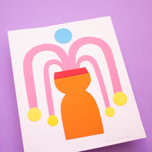 Load image into Gallery viewer, Orange Vase // Collage
