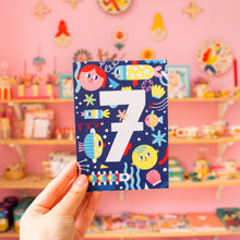 Load image into Gallery viewer, Birthday Card // Number 7
