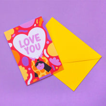 Load image into Gallery viewer, Love You // A6 Greeting Card
