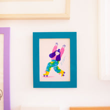 Load image into Gallery viewer, Julia, the roller skater // A5 Risograph
