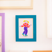 Load image into Gallery viewer, Kiki, the roller skater // A5 Risograph
